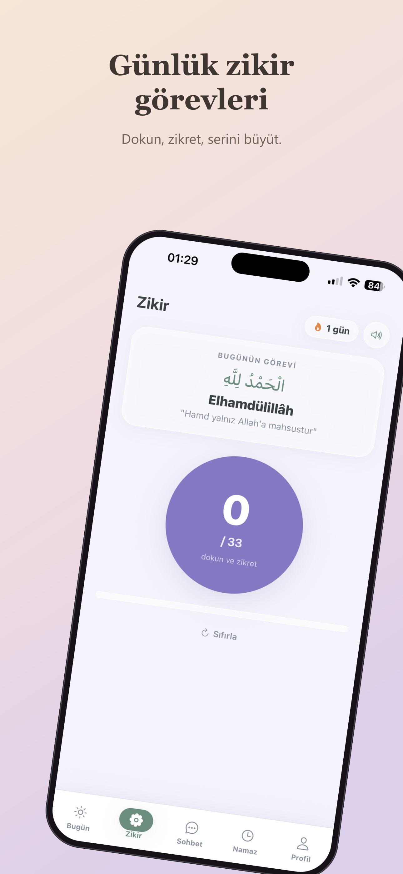 Huzurla: Ayet Zikir Namaz screenshot 2