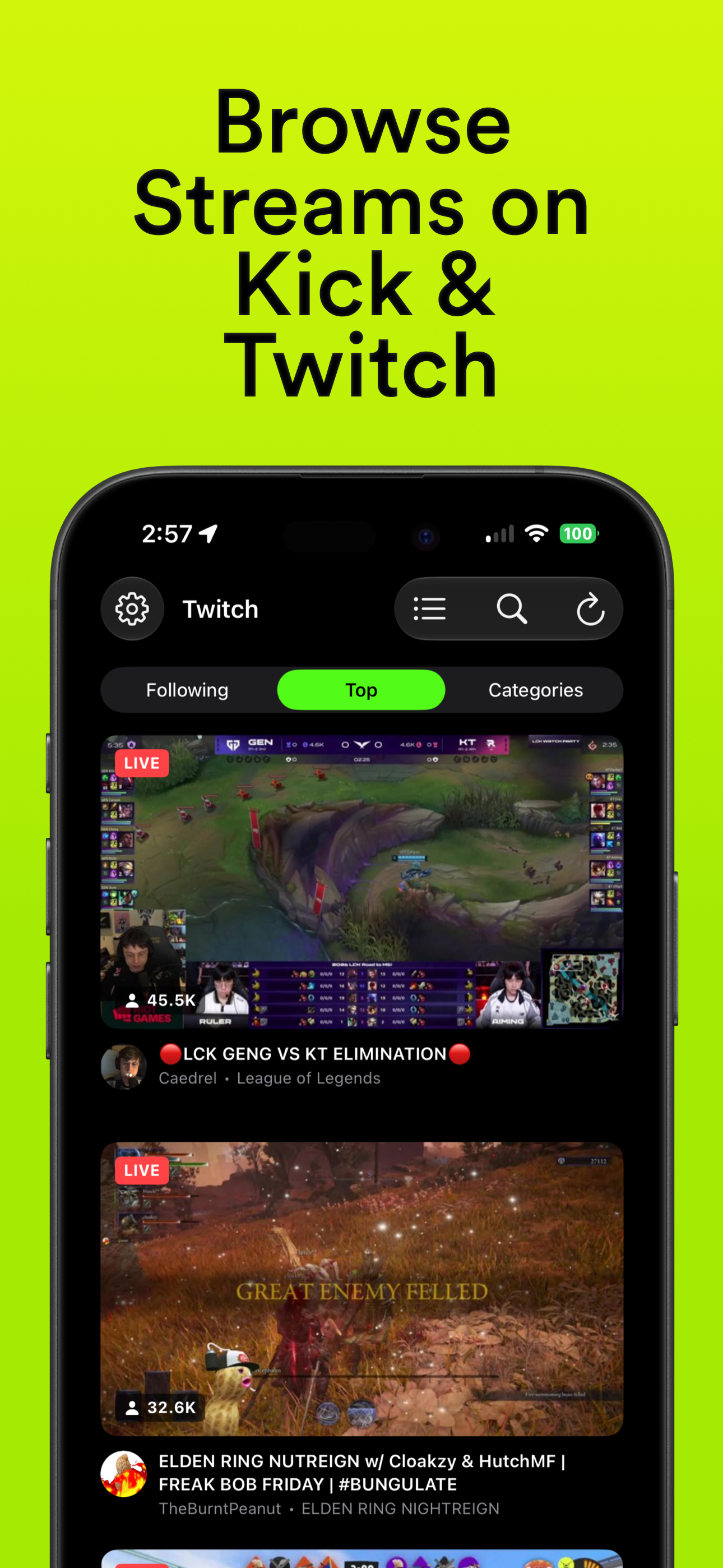 Twick: Watch Twitch & Kick screenshot 2