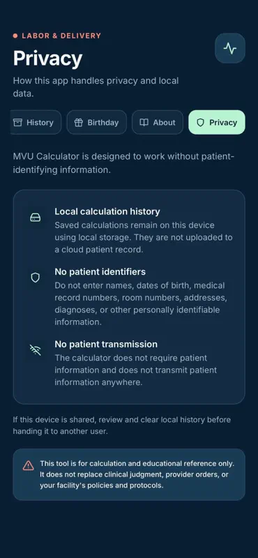 MVU L&D Calculator screenshot 3 of 4