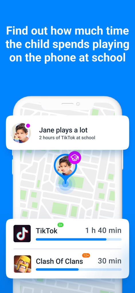 Findmykids: GPS Phone Tracker - School-time App Watch