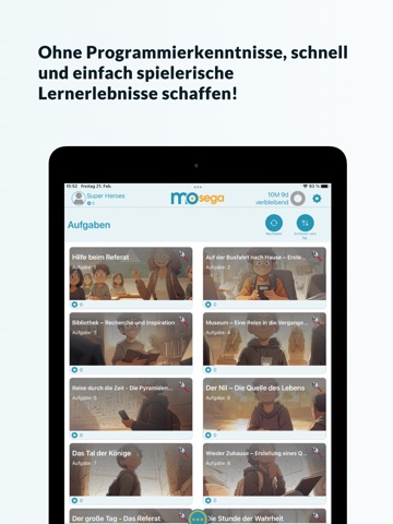 Mosega iPad screenshot