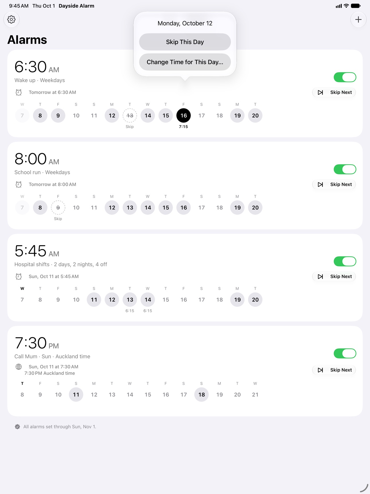 Screenshot 10 of Dayside: Alarm Clock