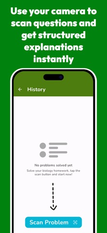 Biology Homework Helper AI iPhone screenshot