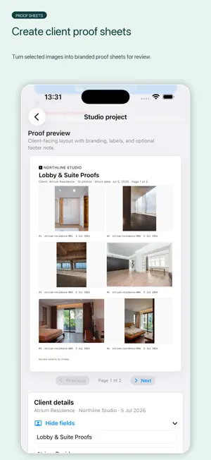 Client Contact Sheet Studio screenshot 1