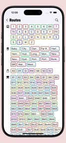 Transit: offline schedules screenshot