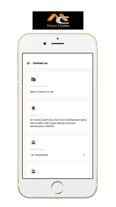 Mayur Chains Pvt Ltd Screenshot