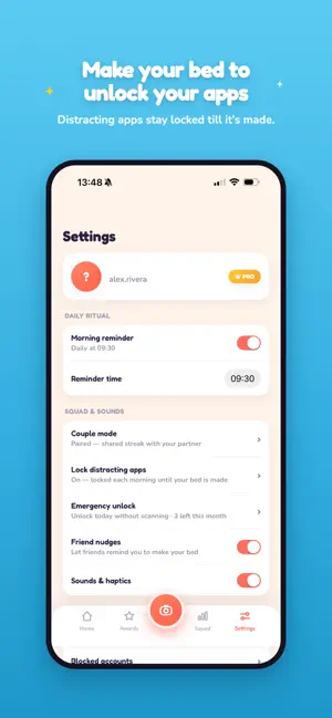 Bedly: Make Your Bed Habit screenshot 1