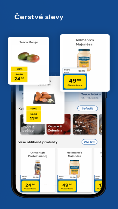 Clubcard Tesco Česko Screenshot