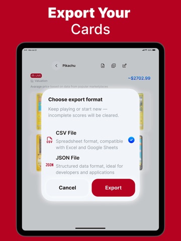 TCG Card Value Scanner - DEX iPad screenshot