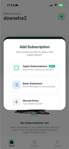 TrackSubApp screenshot