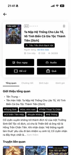 Si Truyện iPhone screenshot 2