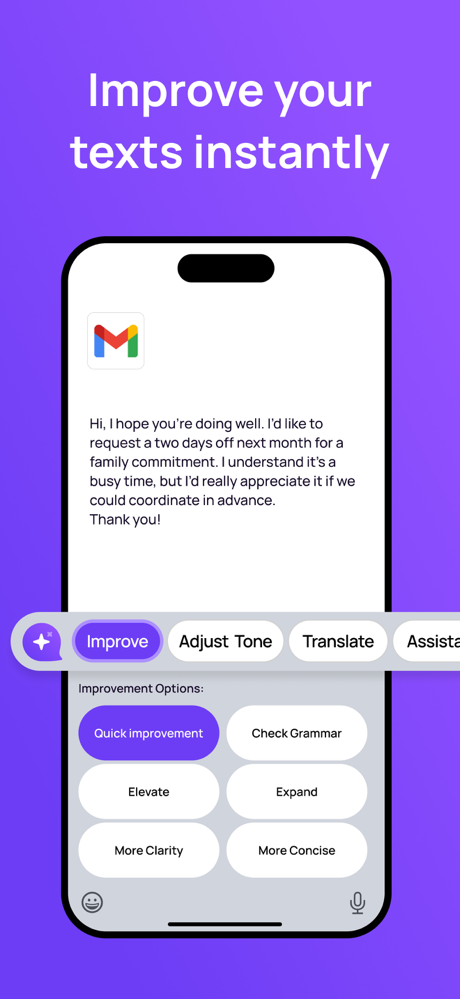 Omera: AI Writing Keyboard screenshot 2