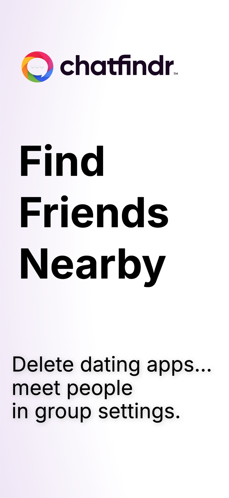 ChatFindr: Find Friends Nearby iphone screenshot 1