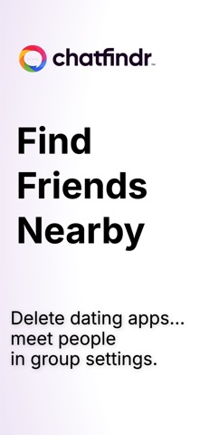 ChatFindr: Find Friends Nearby iPhone screenshot