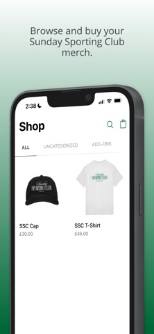Sunday Sporting Club iPhone screenshot