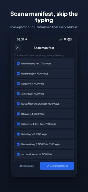 Arrived: Route planner screenshot 1