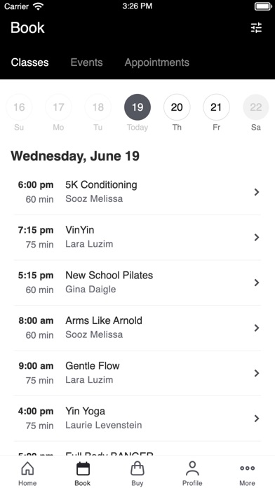 Element Five Fitness Screenshot