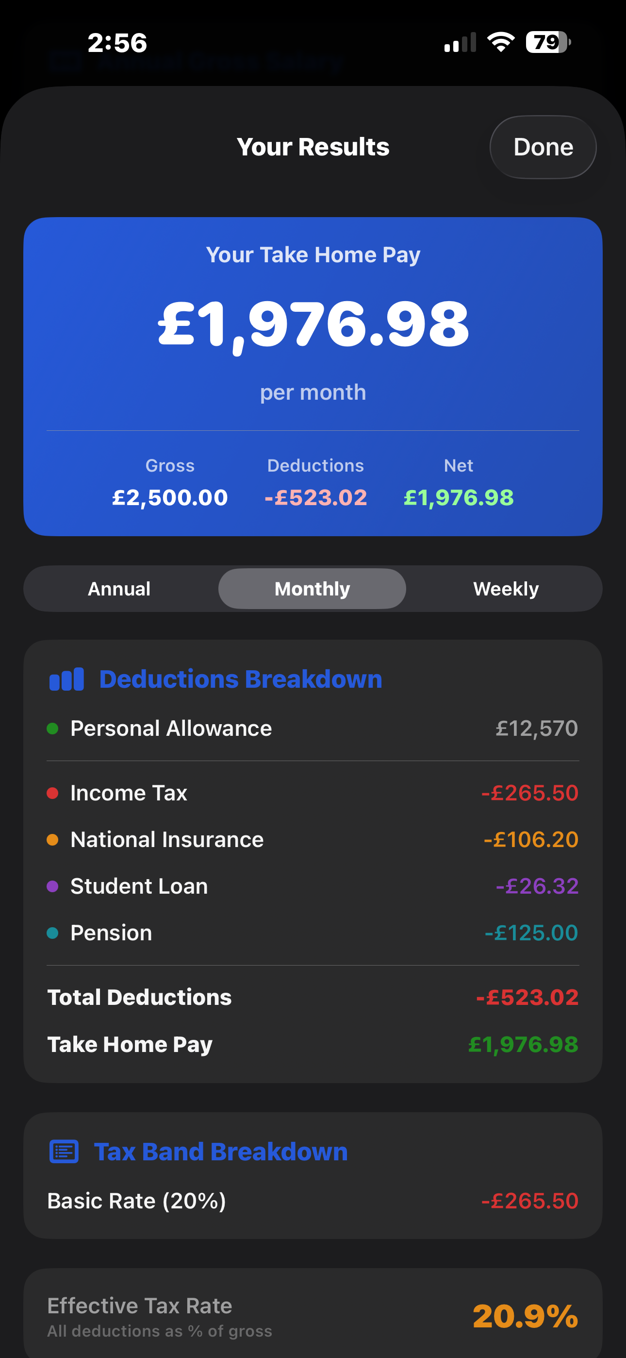 Salary Cal screenshot 7