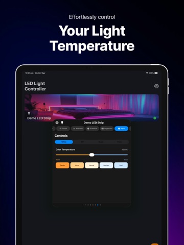 LED Strip Light Controller iPad screenshot