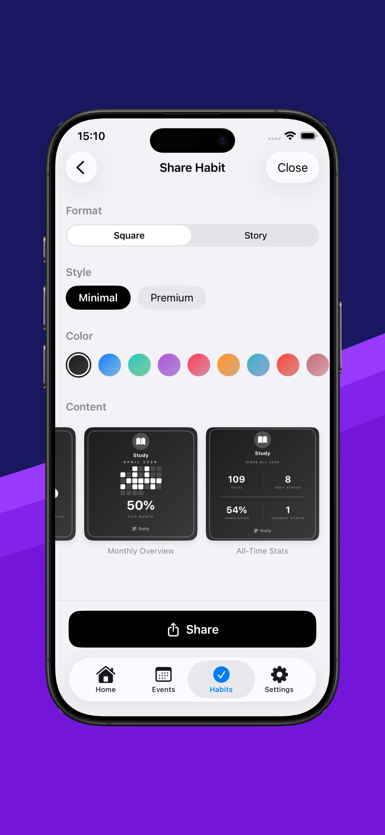 Dotly - Habit Tracker screenshot 3