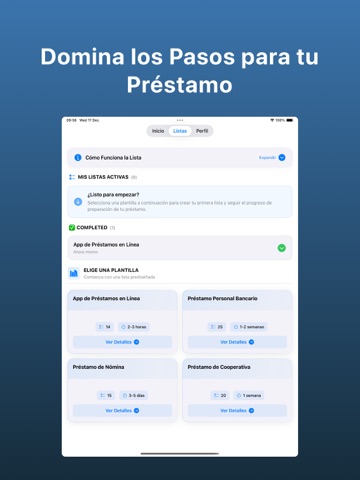 PréstamoPrep - Requisitos iPad screenshot 4