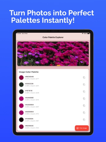 Color Palette Generator Pro iPad screenshot
