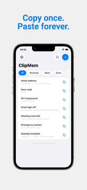 ClipMem screenshot 1