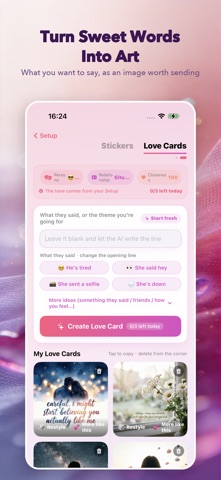 Amorykey - AI Rizz Keyboard iPhone screenshot