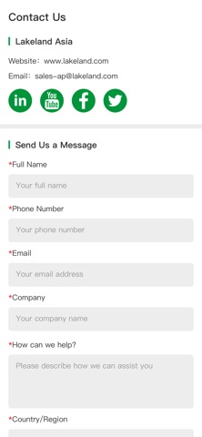 Lakeland APAC Hub screenshot
