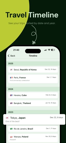 Pinora - Travel Map Screenshot 4 of 7