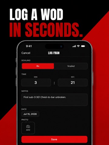 WOD Log - HIIT Workout Tracker iPad screenshot