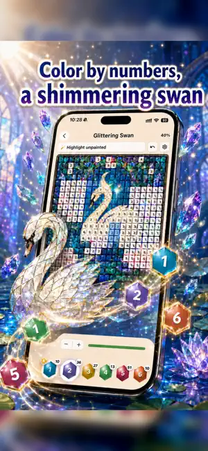 Jewel Paint: Color Quest screenshot 1