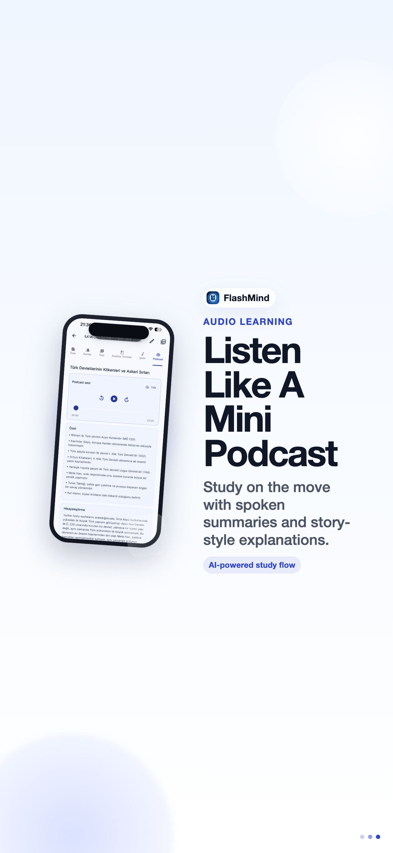 FlashMind: AI Study & Music