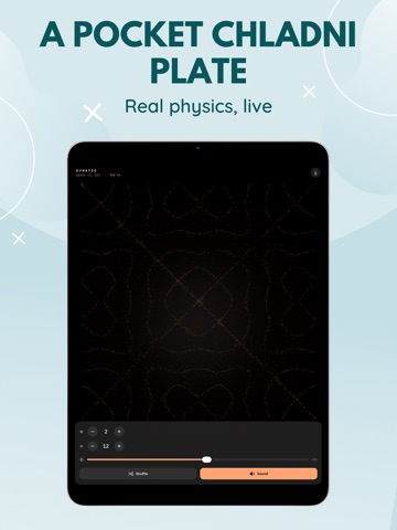 Cymatic: Chladni Sand Plate iPad screenshot
