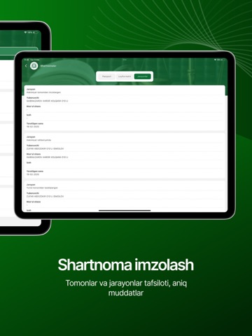 E-qaror iPad screenshot