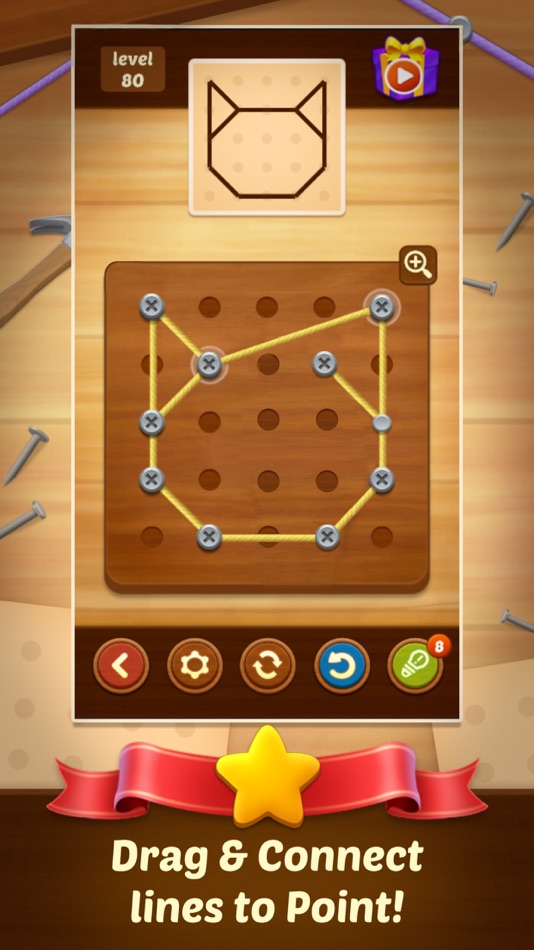 #1. Line Puzzle: String Art (iOS) Av: BitMango, Inc.