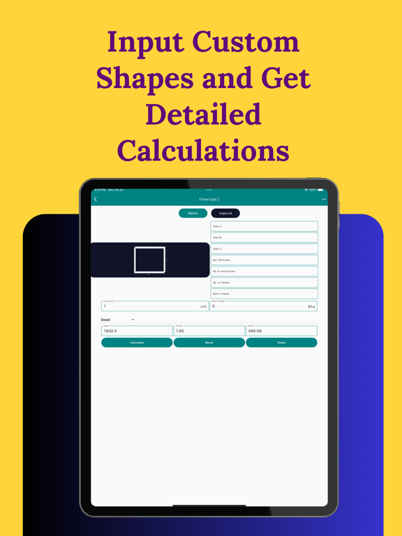 Metal Calculator All In One iPad screenshot 5 - Productivity app