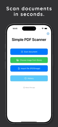 Simple PDF Scanner App Screenshot 1 of 5
