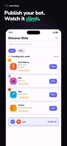 Naturalingo：聊天学语言 screenshot