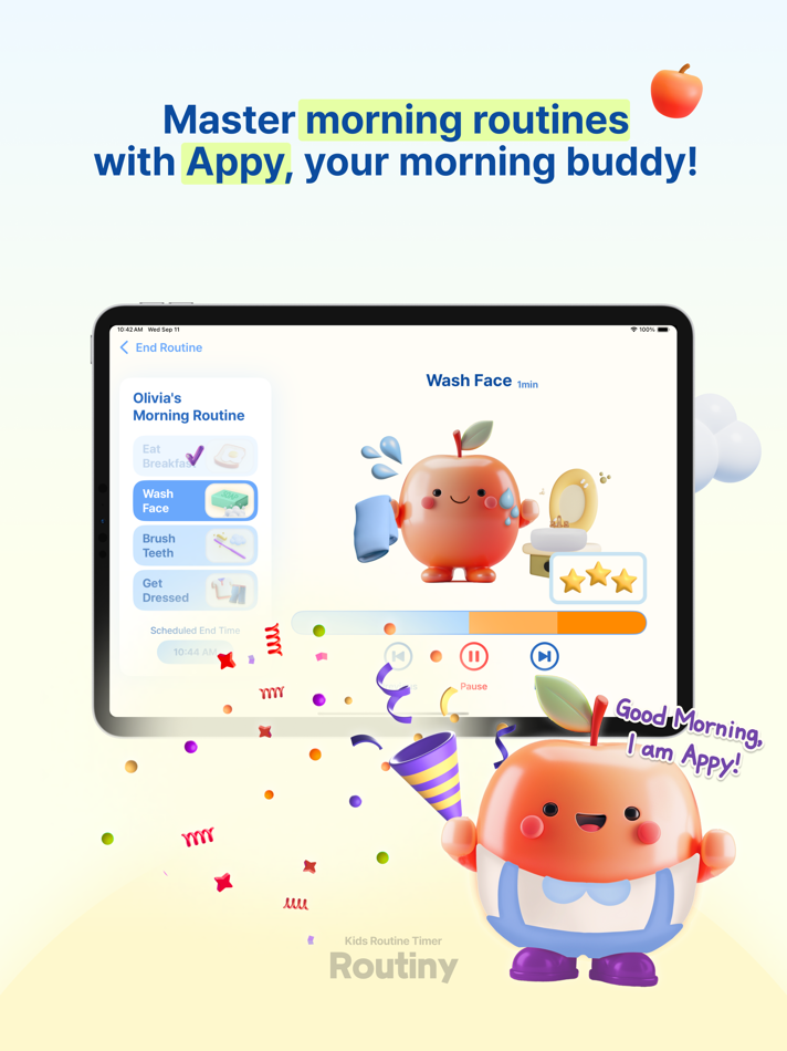 #3. Routiny - Kids Routine Timer (iOS) 由: Yejin Kim