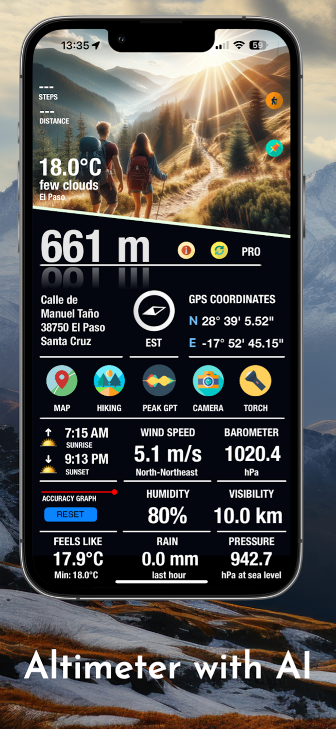 Peak - Altimeter GPS Barometer