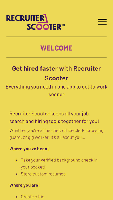 Recruiter Scooter iPhone screenshot 1 - Business app