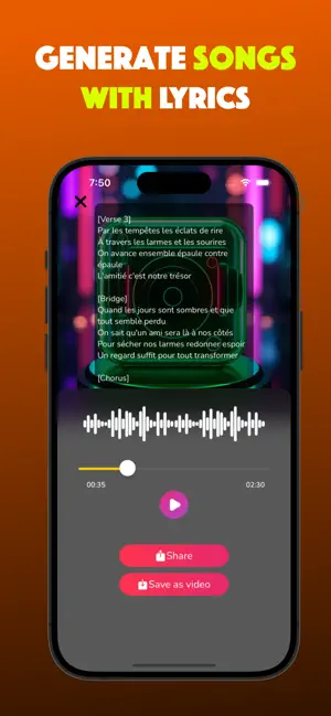 Music AI Song Generator, Cover screenshot 3
