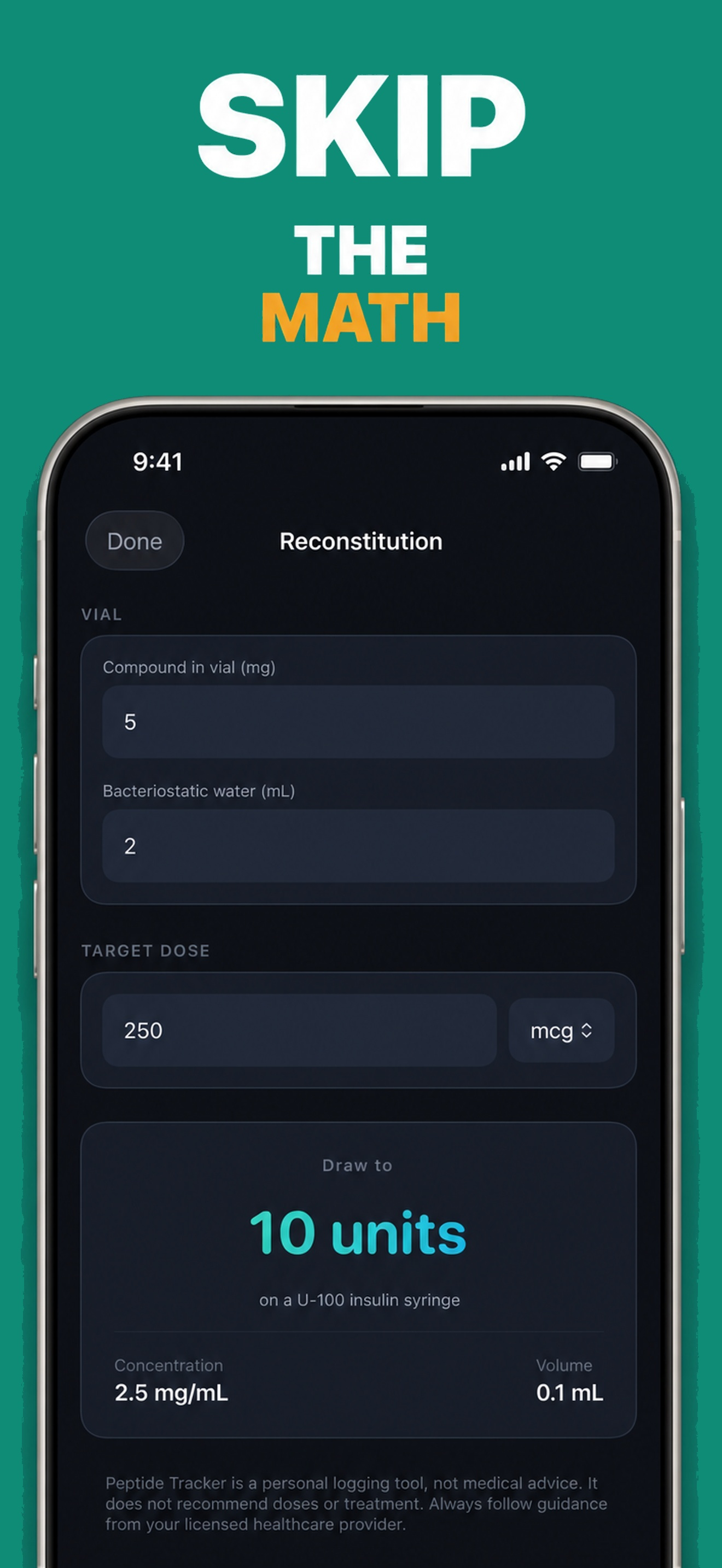 Peptide Tracker: TRT & GLP-1 screenshot 4