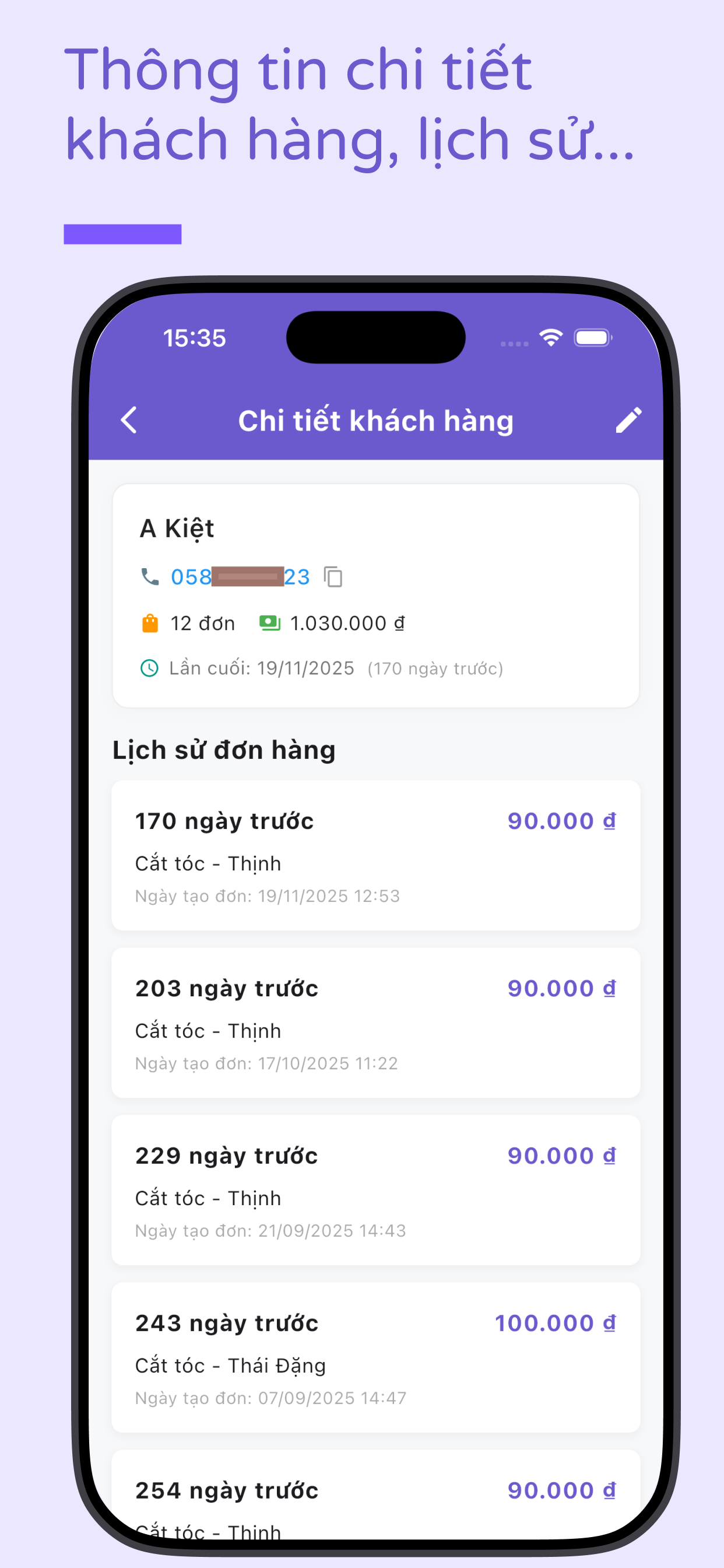 Quản Lý Tiệm Tóc, Nail, Spa screenshot 4