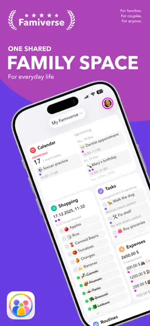 Family Organizer - Famiverse screenshot 1