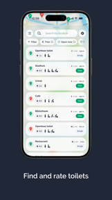 HogeNood - find toilets screenshot