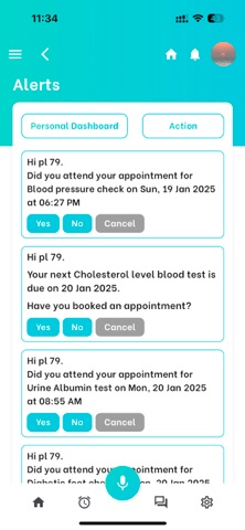 Personalised Carepath - OneApp screenshot