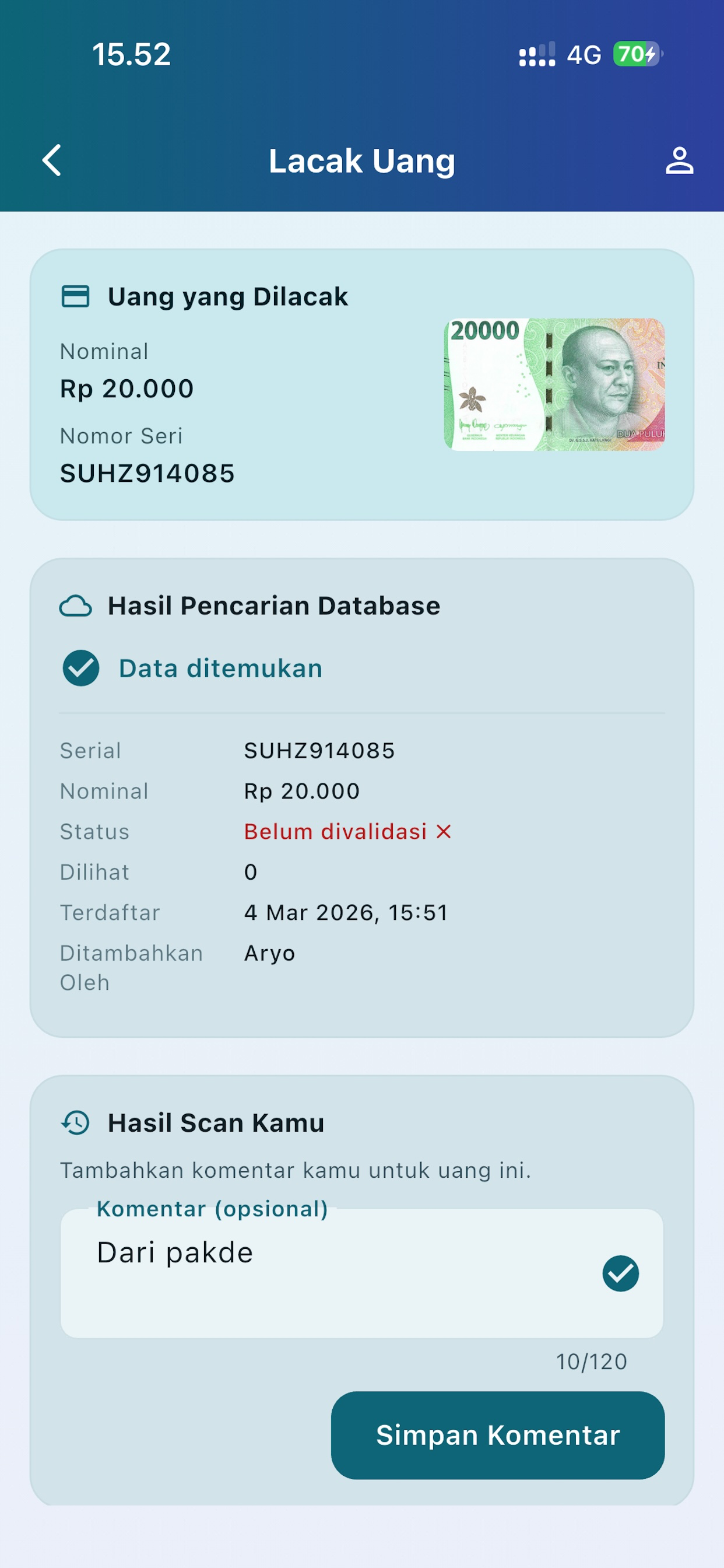 Hitung Uang