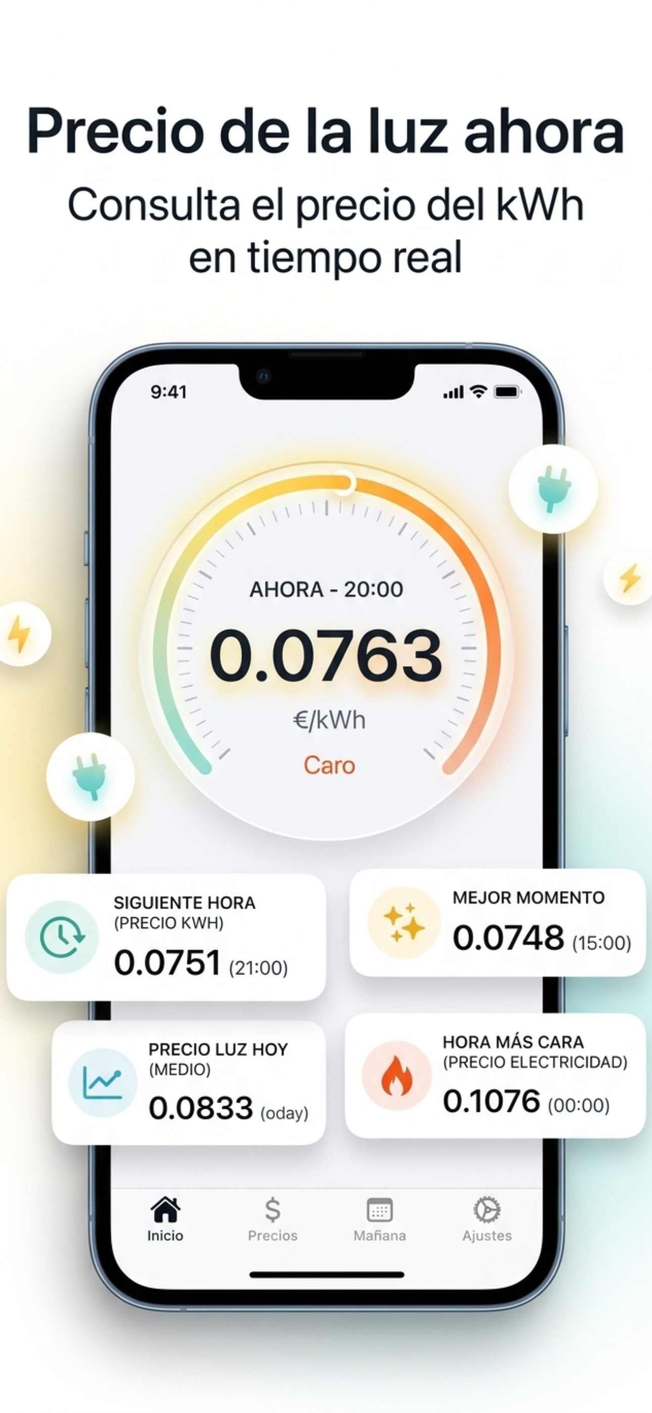 Ahorra en Luz: Precio kWh Hoy